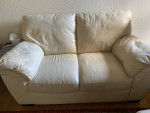 Sofa and Love Seat: Natuzzi Italian Leathet
