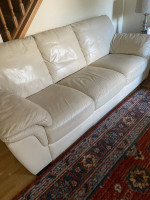 Sofa and Love Seat: Natuzzi Italian Leathet