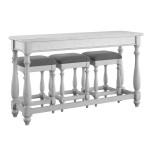 New Sofa Console Table & 3 Stool Set