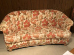 Floral pattern sofa loveseat couch