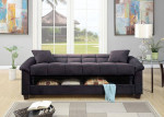 Microfiber Sofa Couch Futon w/Storage