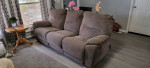 87" 3 person recliner sofa