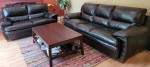 2 sets of leather sofa for sale