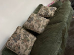 Sofa with 4 matching pillows