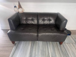 Dark Grey / Gray Loveseat Sofa Couch