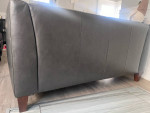 Dark Grey / Gray Loveseat Sofa Couch