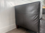 Dark Grey / Gray Loveseat Sofa Couch