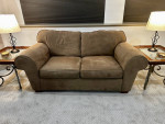 Sofa, loveseat, coffee table and 2 end tables