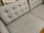 West Elm Drake Mid-Century Modern Style Sofa Couch Loveseat Platinum