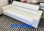 🆕 Modern White Leather Sofa (Finance and Delivery)
