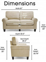 SERTA LOVESEAT AND SOFA