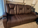 Man-Den Triple Power Reclining Sofa & Chair Set