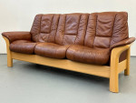 Ekornes Sofa Leather Buckingham 3 Seater Stressless Recliner Couch