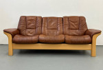 Ekornes Sofa Leather Buckingham 3 Seater Stressless Recliner Couch