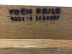 Danish Modern Sofa Wood Couch Frame Poul Volther for Frem Rojle