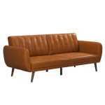 Brittany Faux Leather convertible sofa