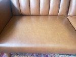 Brittany Faux Leather convertible sofa