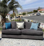 Beautiful Grey Color Long Sofa