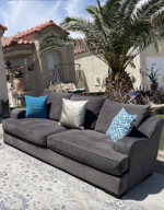 Beautiful Grey Color Long Sofa
