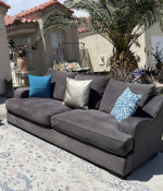 Beautiful Grey Color Long Sofa