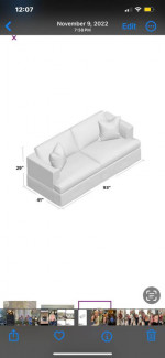 Gorgeous Ivory Sleeper Sofa