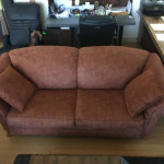 Microsuede Upholstered Couch Sofa by HomeWear