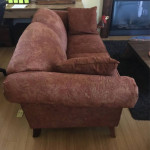 Microsuede Upholstered Couch Sofa by HomeWear
