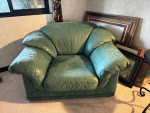 Nubuck Leather Sofa Set and Tables