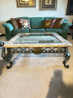 Nubuck Leather Sofa Set and Tables