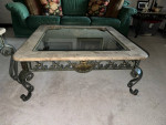 Nubuck Leather Sofa Set and Tables
