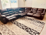 Ashley Sectional recliner Sofa Top Grain Leather