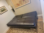 Modern Leather Sofa Futon
