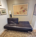 Modern Leather Sofa Futon