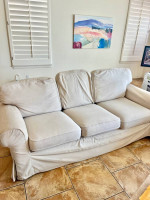 Sand Sofa w/ Chaise + Armchair Set