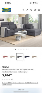 IKEA GREY SOFA