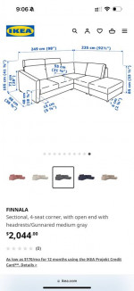 IKEA GREY SOFA