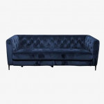 Kasala: Beautiful Royalton PM Navy Velvet Sofa