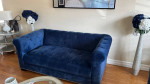 Eight dining room chairs, matching sofa, loveseat, armchairs