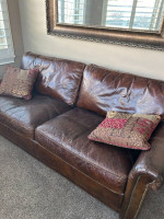 Unique All Leather sofa and chair