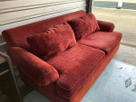Couch/Sofa- Reddish/Burgundy Cloth