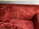 Couch/Sofa- Reddish/Burgundy Cloth
