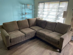 Custom 90”x90” Down-Filled Sectional Sofa - Sofa U Love