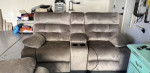 Brassville Power Reclining Sofa & Loveseat w/ Console 75% off MSRP