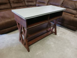 Dark Brown and Gray Top Sofa Table / Accent Table / TV Stand