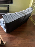 Light Blue Adjustable Video Gaming Sofa With Throw Pillows