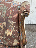 Antique Pair Of Armchairs / Sofa Chairs / Wingback Chair