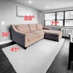 Sectional Sofa with Reversible Chaise