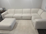 Sectional sofa + ottoman