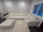 Sectional sofa + ottoman
