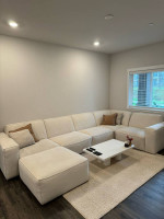 Sectional sofa + ottoman